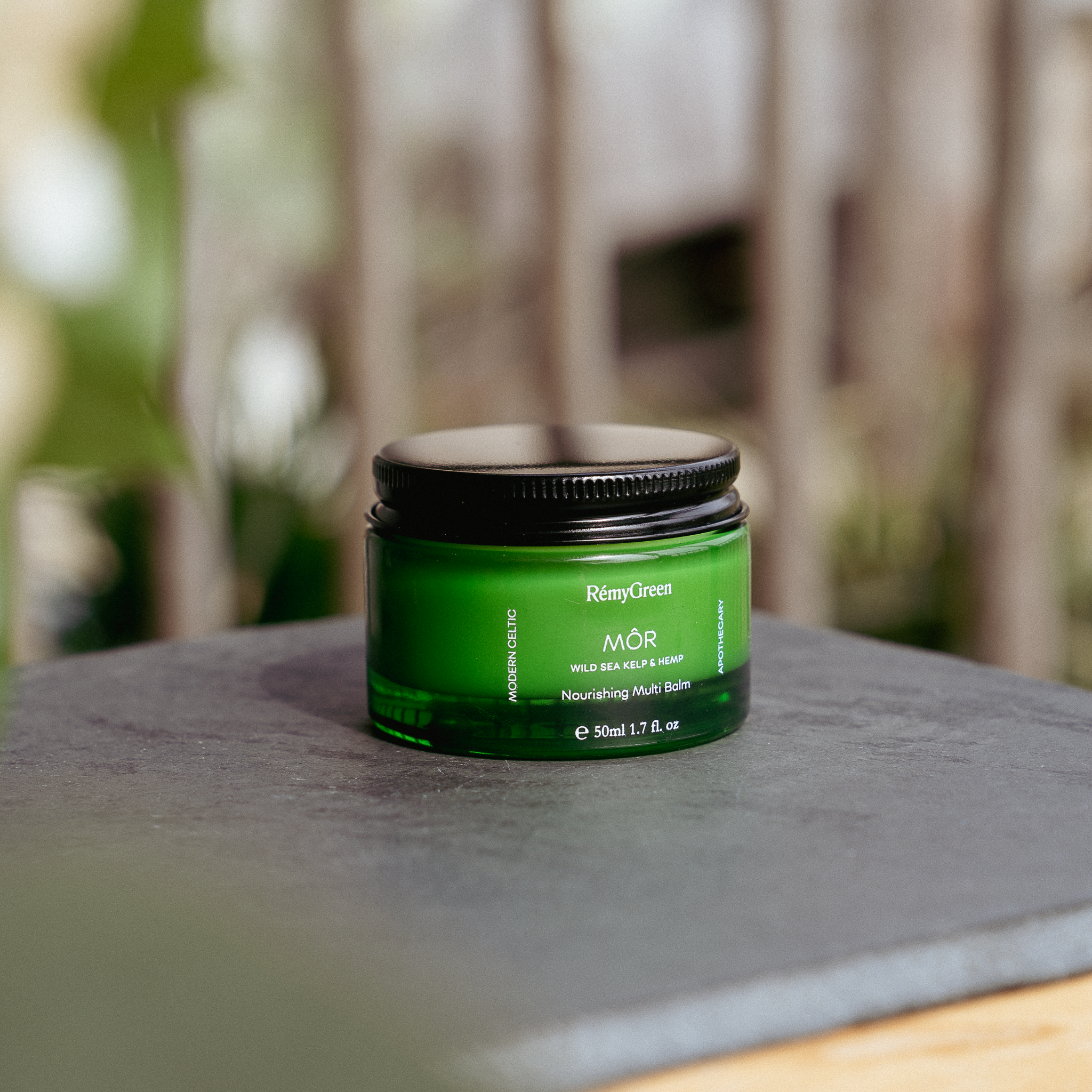 Large jar of MÔR natural multi balm for dry skin nourishment